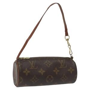 Louis Vuitton Papillon Women’s Brown Leather Monogram Shoulder Hand Bag Purse
